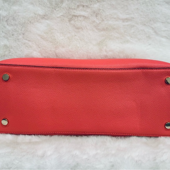 Kate Spade Margaux Large Tote Bag gorgeous spring coral leather work travel NWT - Picture 9 of 10
